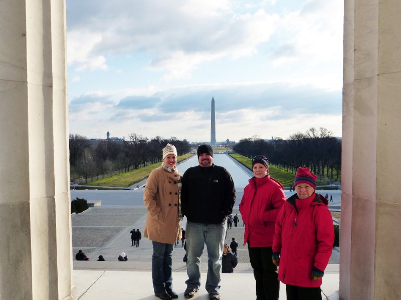 Looking down the national mall